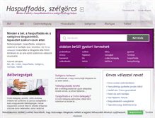 Tablet Screenshot of bel-haspuffadas-szelgorcs.hu